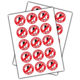 image-24x No Milk Allergy Alert Sticker - Food Allergies Awareness Safety Decals