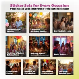 image-Personalized Dinosaur Birthday Sticker Set | Custom Name & Age Party Decal Decoration | Kids Birthday Wall Sticker Dino Theme Party Decor *!
