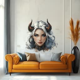 image-Magical Fairy Wall Decal | Glowing Butterfly Wings Sticker | Fantasy Elf Vinyl Mural | Enchanted Bedroom Decor Mystical Peel Stick Wall Art