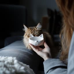 image-3D Printed Cat Bowl | Cute Kitty Food Dish | Modern Cat Feeder | Small Pet Water Bowl | Friendly Cat Dish | Unique Pet Gift Accessories