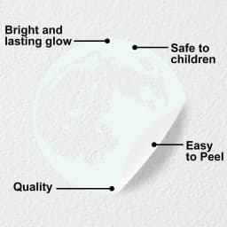image-Glow In The Dark Moon Wall Sticker - Glowing Ceiling Decal For Kid Room Bedroom The Light Decor