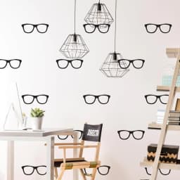 image-50x Glasses Wall Decals Decor - Spectacles Sticker For Bedroom Living Room