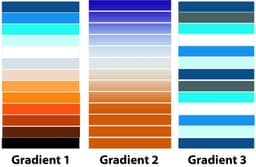 image-Gradient Color Self-adhesive Stairs Risers Stickers