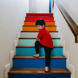 image-Gradient Color Self-adhesive Stairs Risers Stickers