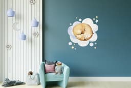 image-Baby Nursery Dream Wall Sticker - Animal Cloud Decor Decal For Boy Girl Room