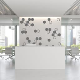 image-50x Honeycomb Wall Stickers Decor - Geometric Hexagon Sticker For Bedroom Living Room