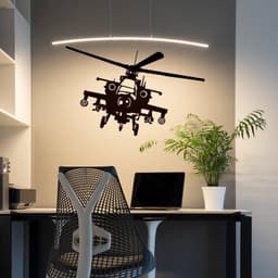 image-Helicopter Wall Sticker - Art Copter Vinyl Decal