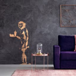 image-Banksy Caveman Art Graffiti Sticker - Cool Cave Man Vinyl Wall Decal
