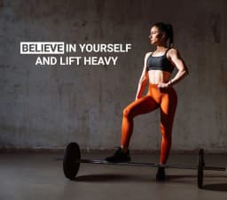 image-"Believe in Yourself" - Motivational Gym Wall Decal