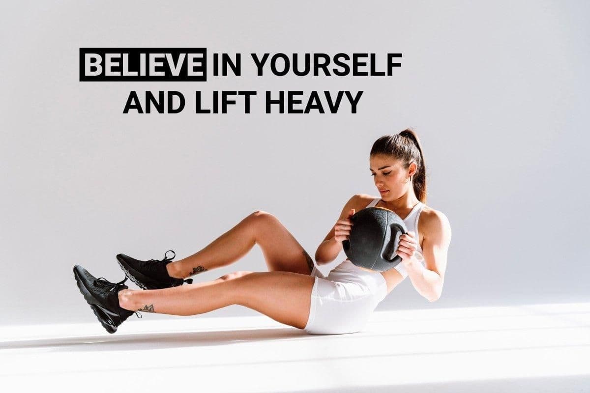 image-"Believe in Yourself" - Motivational Gym Wall Decal