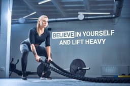 image-"Believe in Yourself" - Motivational Gym Wall Decal