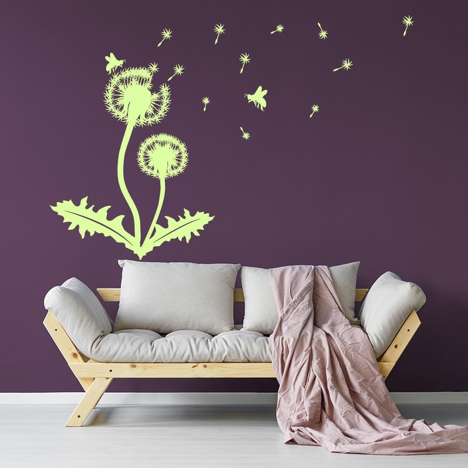 image-Dandelion Vinyl Sticker Wall Decal - Dandelions Art Flower Decor Nursery Decals