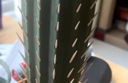 image-Cactus Toothpick Holder | 3D Printed Unique Party Table Accessory | Toothpick Dispenser for Cheese Fruit Boards | Kitchen Fun Decor Gift