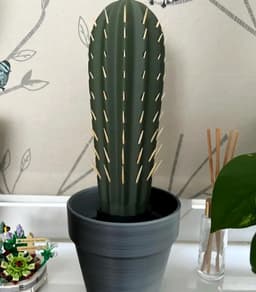 image-Cactus Toothpick Holder | 3D Printed Unique Party Table Accessory | Toothpick Dispenser for Cheese Fruit Boards | Kitchen Fun Decor Gift