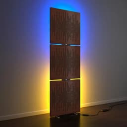 image-3-Pack WAVE Acoustic Panels with RGB LED Stand Light