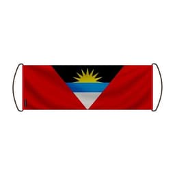 image-Bannière de Défilement – Drapeau de l'Antigua-et-Barbuda en Polyester