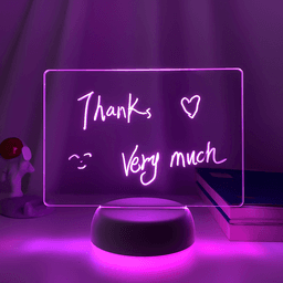 image-Touch Control Base Rewritable 3D Night Light with Message Board