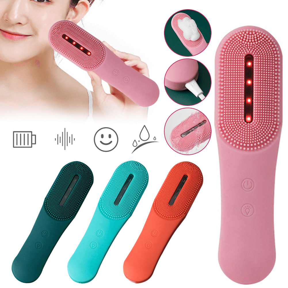 image-Deep Cleansing Exfoliating Removing Electric Facial Cleansing Brush