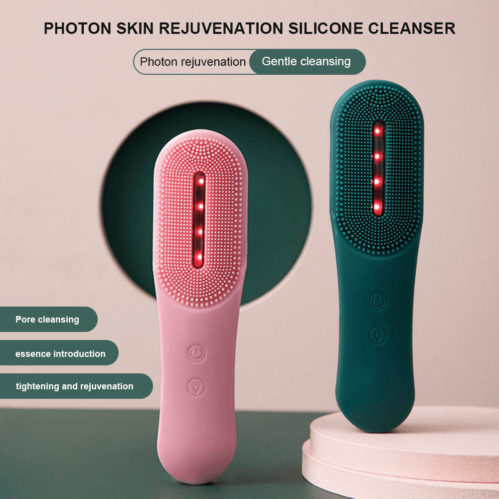 image-Deep Cleansing Exfoliating Removing Electric Facial Cleansing Brush