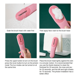 image-Deep Cleansing Exfoliating Removing Electric Facial Cleansing Brush