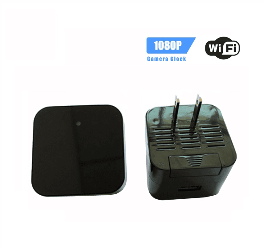 image-Night Vision 1080P Wifi Nanny Cam Wall Charger Hidden Spy Cameras