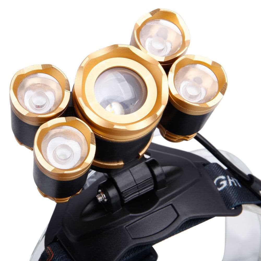 image-Outdoor 3.7V 2400LM Flexible Zoom Highlight Headlamp
