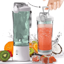 image-600ML Waterproof Electric Juicer Fruit Mixers Bottle Blender