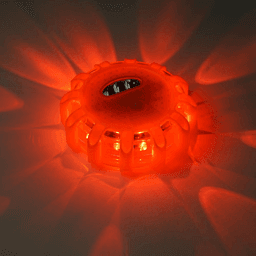 image-LED Roadside Safety Beacon Disc Car Flashing Warning Flare Lights