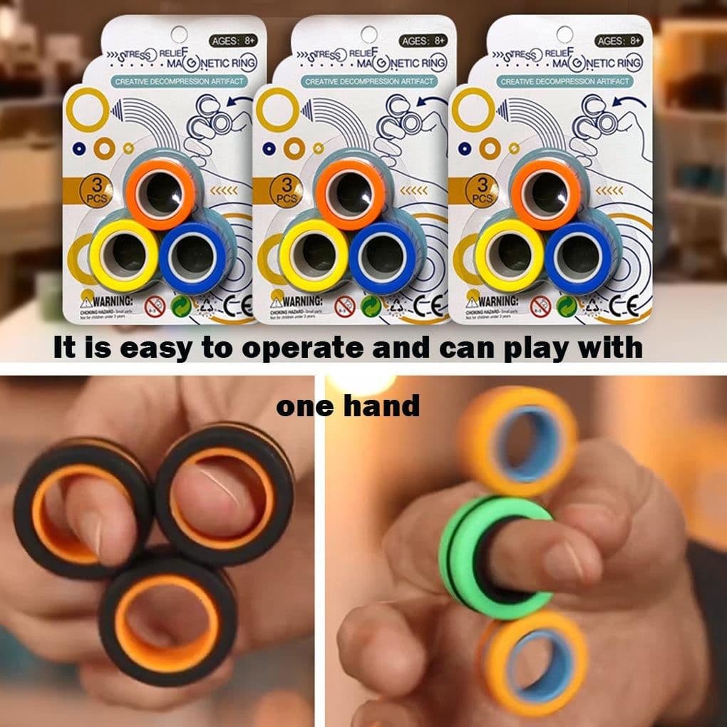 image-FinGears Magnetic Rings Anti-stress Magnetic Rings