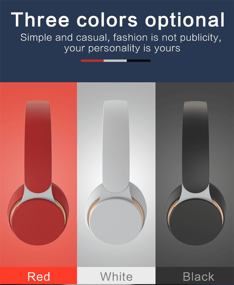 image-Ultra Long Battery Life Bluetooth 5.0 Wireless Stereo Headphones