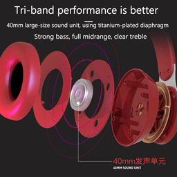 image-Ultra Long Battery Life Bluetooth 5.0 Wireless Stereo Headphones