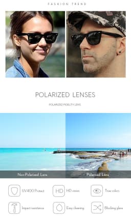 image-UV400 Men Women Fashion Polarized Sunglasses