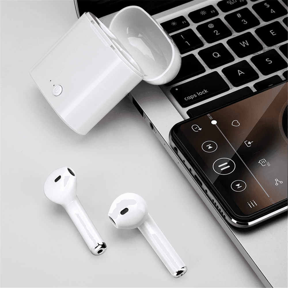 image-Bluetooth Airpods 5.0 Sport Headset i7s TWS Wireless Earphones