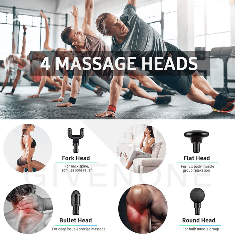 image-Mini Muscle Massage Gun Body Tissue Massager Fascia Gun