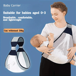image-Portable Breathable Baby Carrier Ergonomic Baby Sling