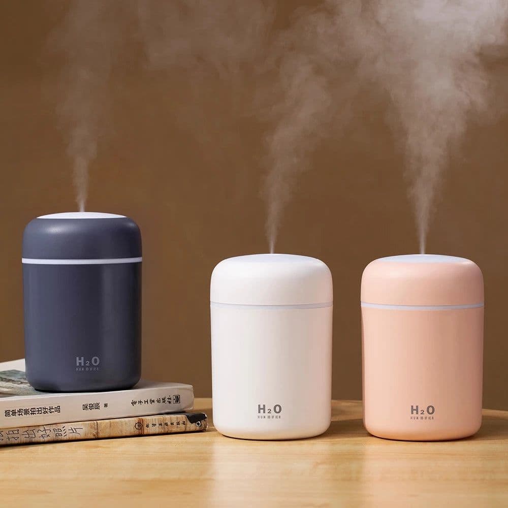 image-Portable Air Humidifier Mist Sprayer with Colorful Night Light