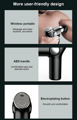 image-Portable Fascia Gun Muscle Meridian Relaxation Tissue Massager