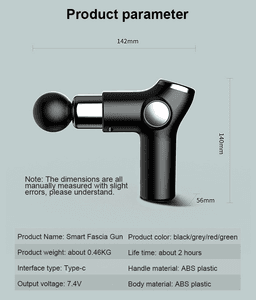 image-Portable Fascia Gun Muscle Meridian Relaxation Tissue Massager
