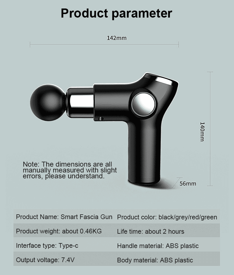 image-Portable Fascia Gun Muscle Meridian Relaxation Tissue Massager