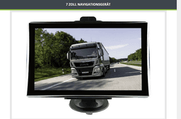 image-X7 7 inch GPS Navigation Device Car Europe Map