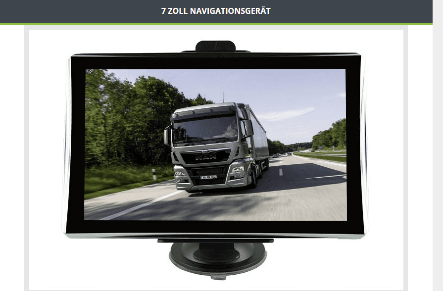image-X7 7 inch GPS Navigation Device Car Europe Map