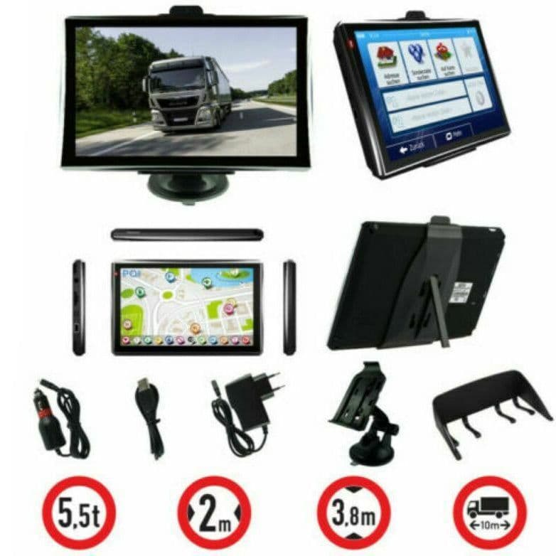 image-X7 7 inch GPS Navigation Device Car Europe Map