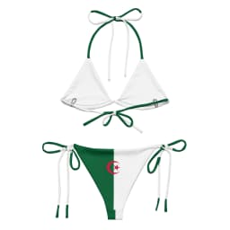 image-Bikini Femme – Drapeau de l'Algérie – Maillot de Bain 2 Pièces