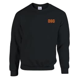 image-Sweat-shirt Drapeau de la Macédoine du Nord en broderie
