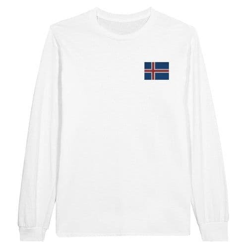 image-T-shirt à manches longues Drapeau d'Israël en broderie