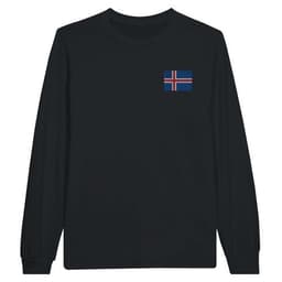 image-T-shirt à manches longues Drapeau d'Israël en broderie