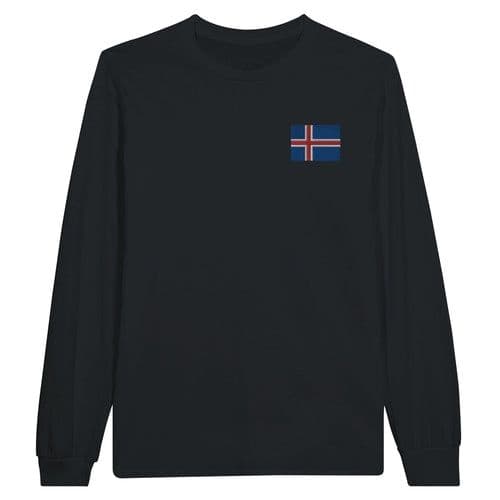 image-T-shirt à manches longues Drapeau d'Israël en broderie