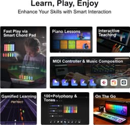 image-Smart Piano Keyboard with MIDI Controller