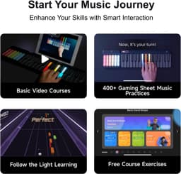 image-Smart Piano Keyboard with MIDI Controller