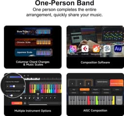 image-Smart Piano Keyboard with MIDI Controller